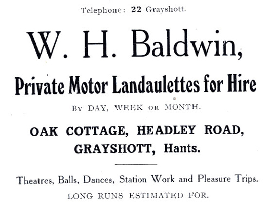 ‘Oak Cottage’ and yard 1915 advert