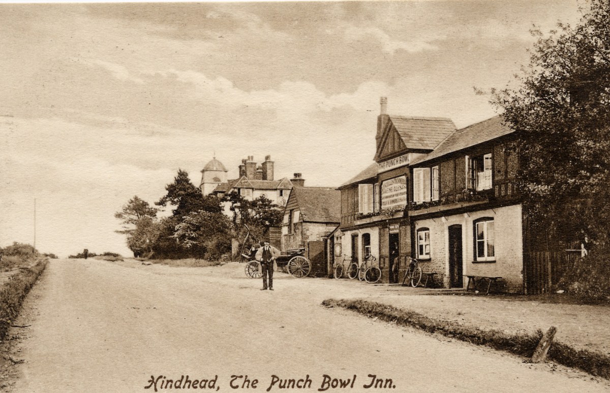 The road looking north of the crossroads c1906