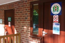 The new toilets and police room.
